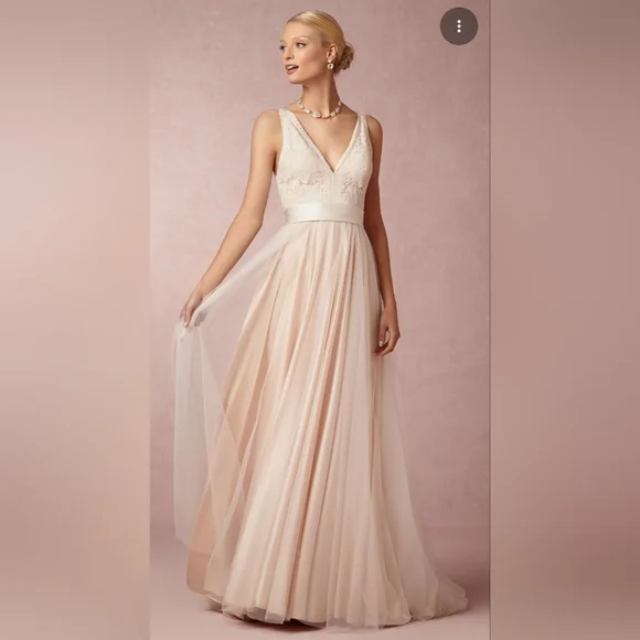 BHLDN Anthropologie Tasmin Wedding Dress - Picture 1 of 3